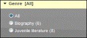 Genre search options