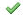 Green checkmark